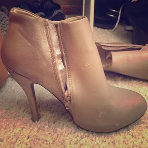 High heel booties